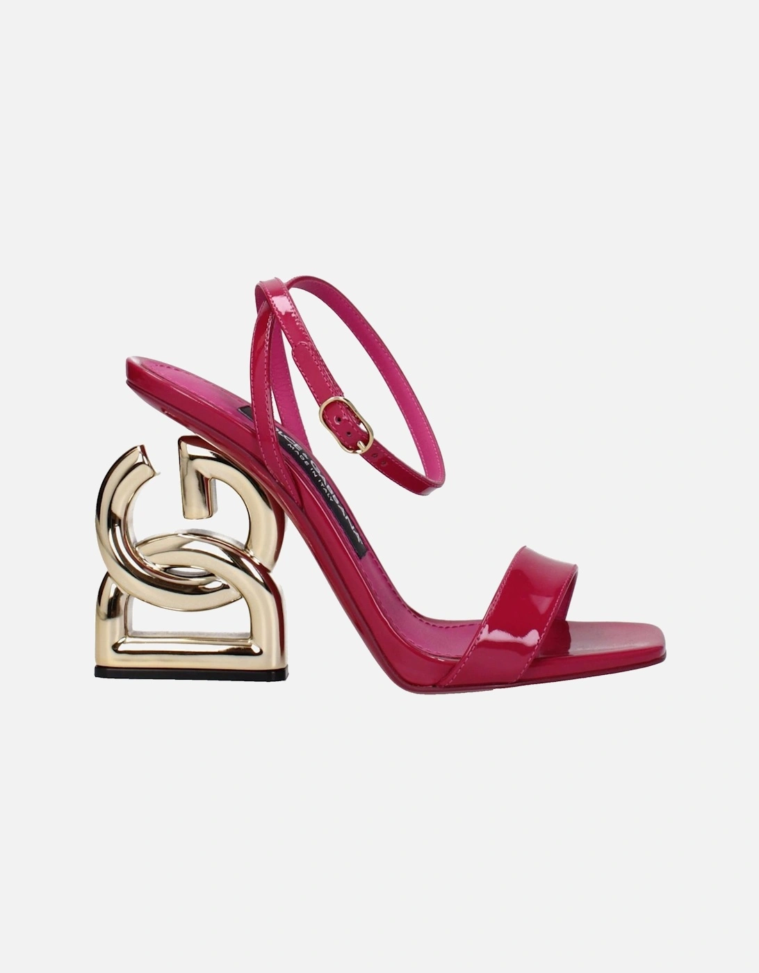 Patent Leather High Heel Open Toe Sandals Women - Pink, 6 of 5