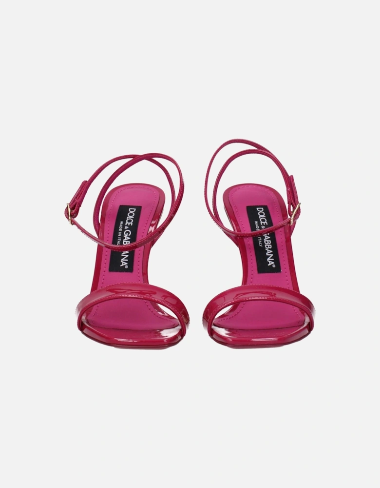 Patent Leather High Heel Open Toe Sandals Women - Pink