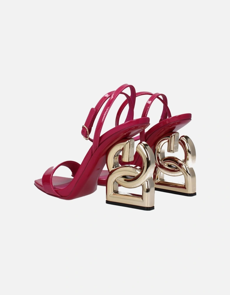 Patent Leather High Heel Open Toe Sandals Women - Pink