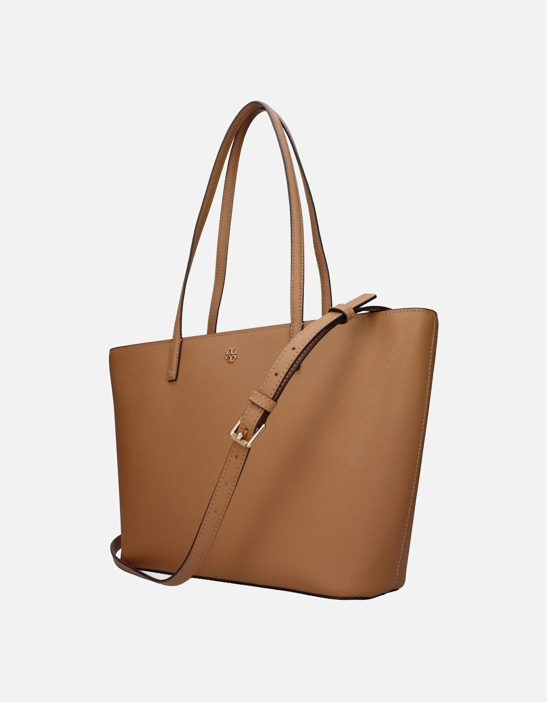 Leather Shoulder Bag with Adjustable Strap Women - Brown