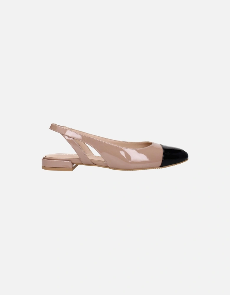 Patent Leather Ballet Flats with Rubber Sole Women - Pink Shoes