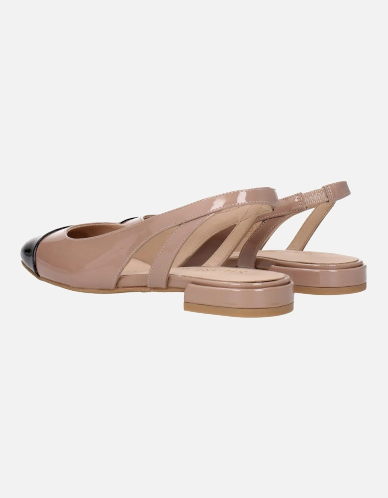 Patent Leather Ballet Flats with Rubber Sole Women - Pink Shoes