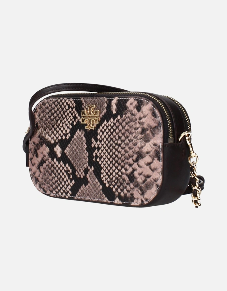 Leather Crossbody Bag with Adjustable Strap Women - Brown
