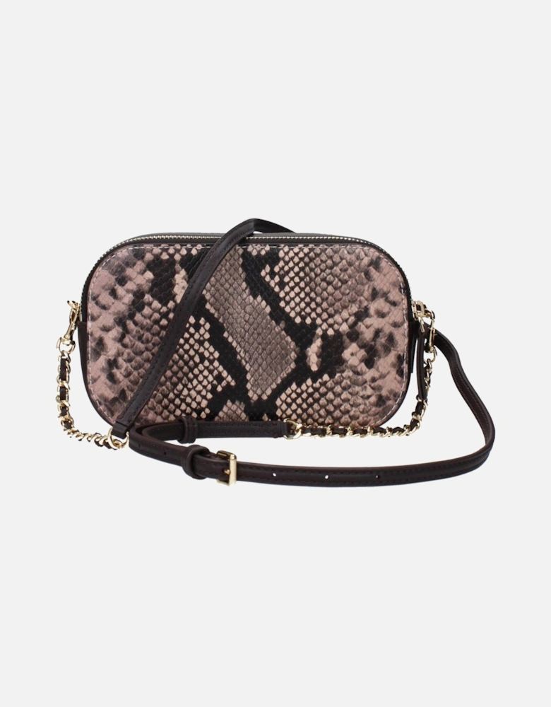 Leather Crossbody Bag with Adjustable Strap Women - Brown