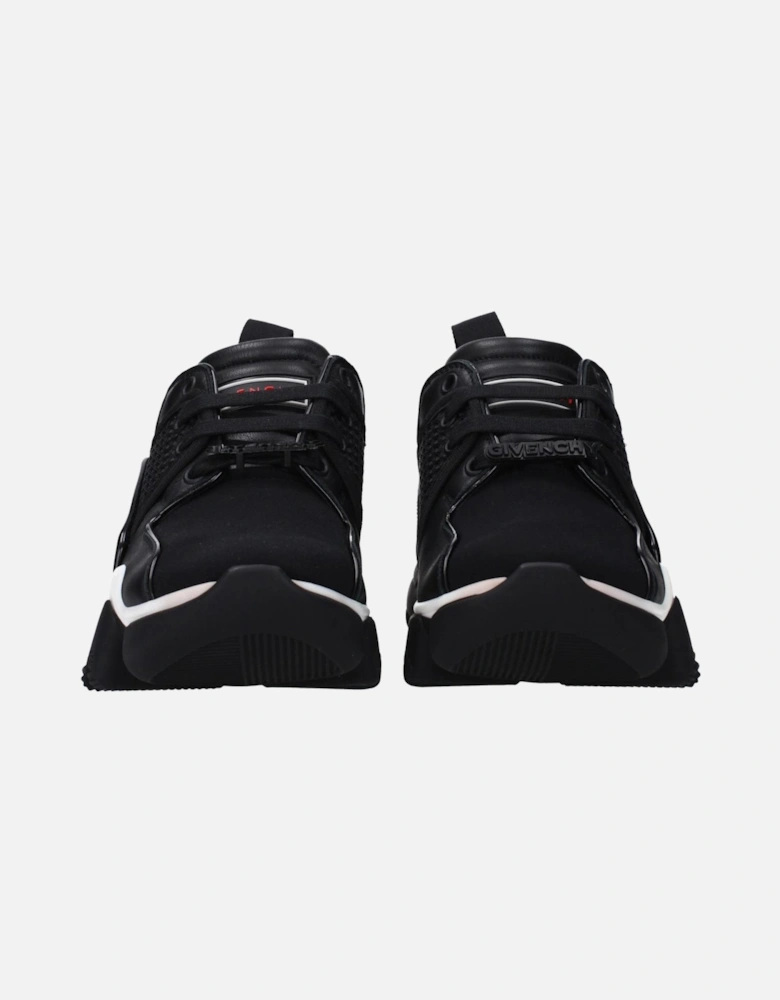 Front and Back Logo Lace-Up Sneakers Women - Black