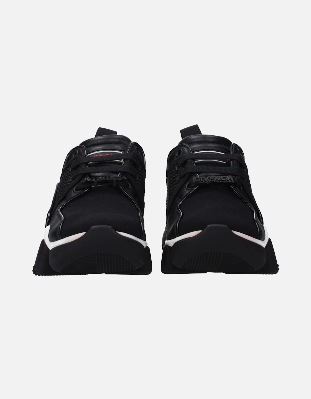 Front and Back Logo Lace-Up Sneakers Women - Black