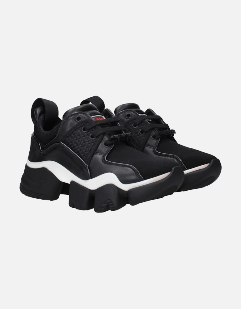 Front and Back Logo Lace-Up Sneakers Women - Black