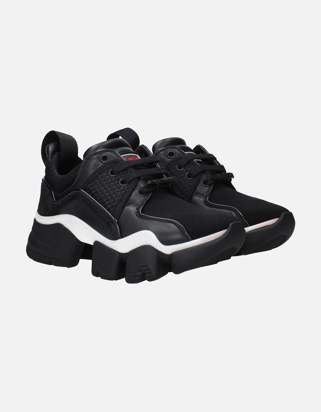 Front and Back Logo Lace-Up Sneakers Women - Black