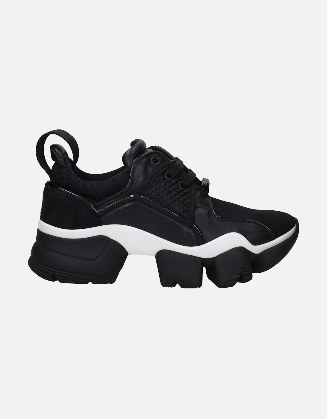 Front and Back Logo Lace-Up Sneakers Women - Black, 6 of 5