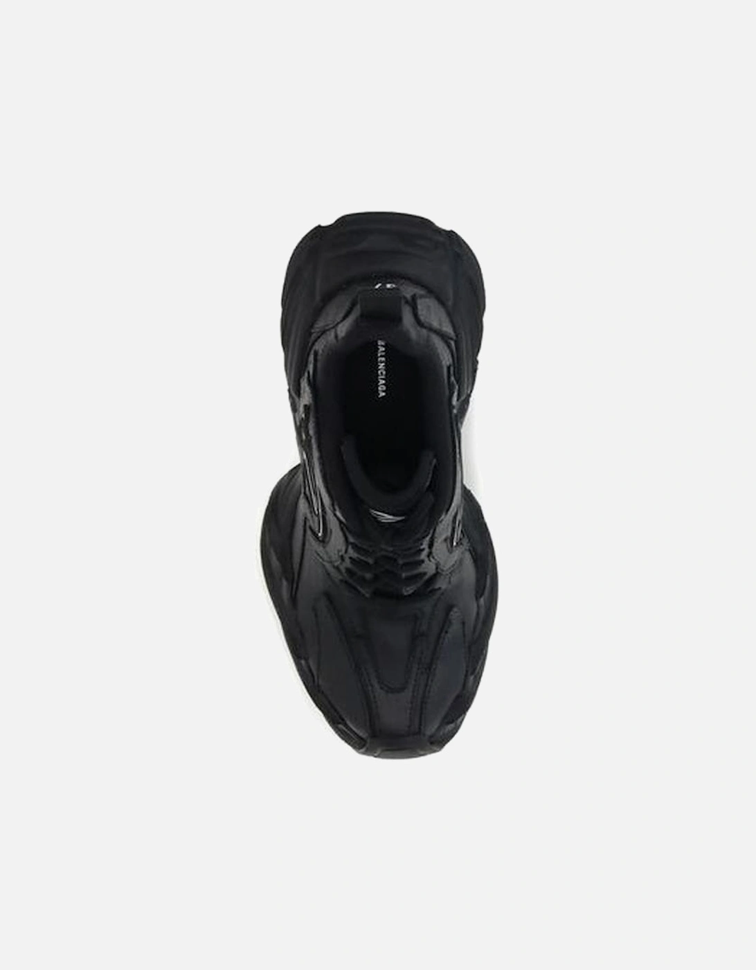 Monday Heel Curved Leather Sneakers Women - Black