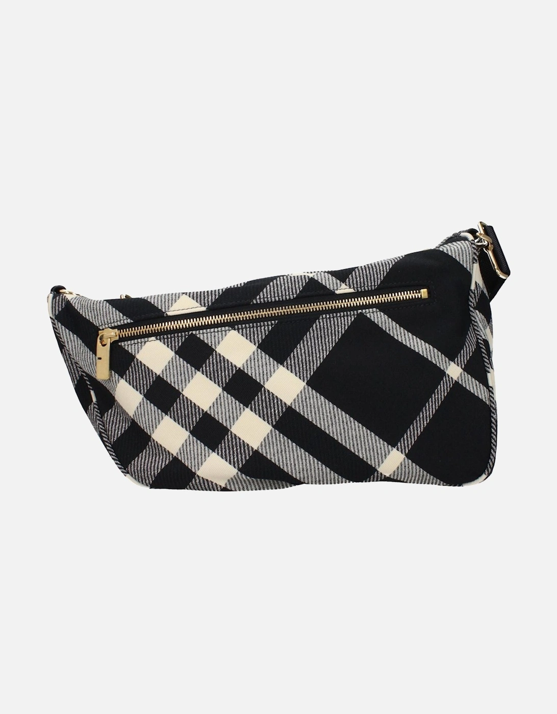 Adjustable Shoulder Strap Crossbody Bag with Zip Closure Women - Black