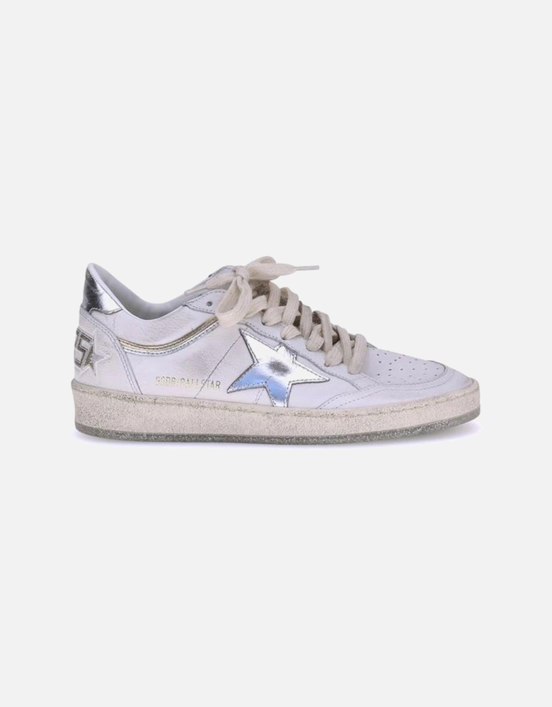Ball Star Leather Sneakers with Iconic Star Design Women - White