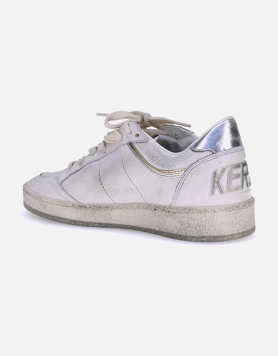 Ball Star Leather Sneakers with Iconic Star Design Women - White