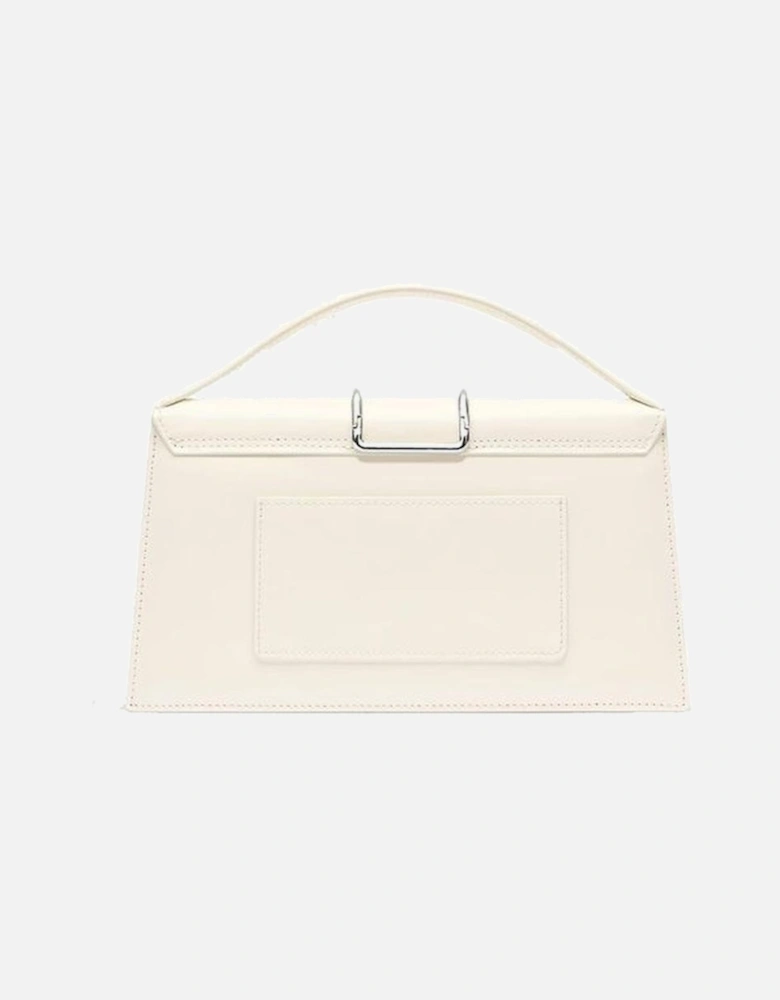 Calf Leather Shoulder Bag with Top Handle Women - White