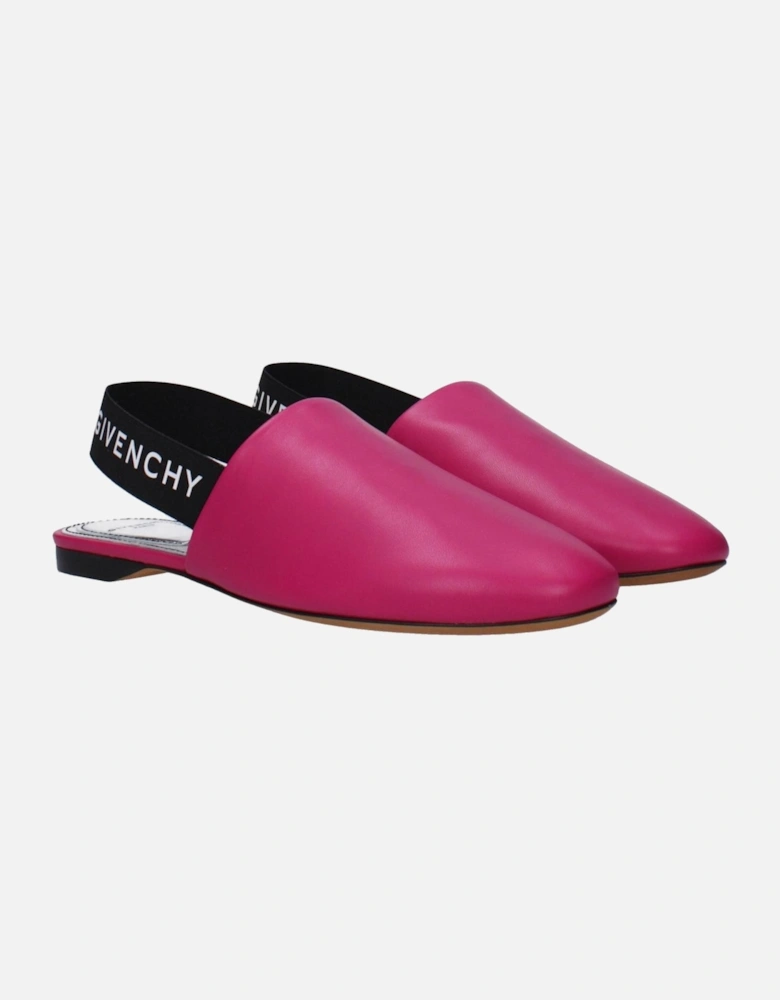 Leather Logo Embellished Casual Sandals Women - Pink