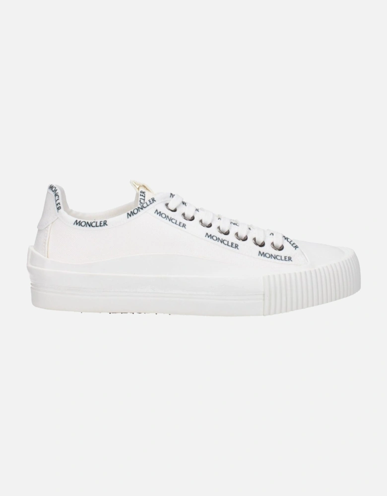 Logo-Embellished Lace-Up Fabric Sneakers Women - White