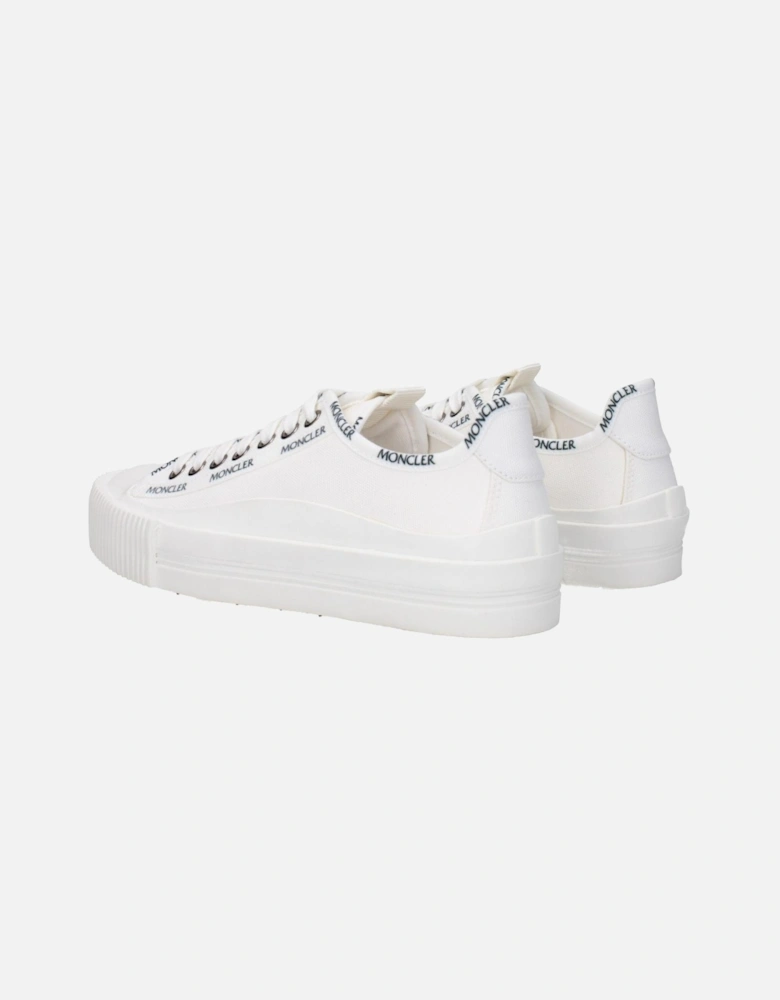 Logo-Embellished Lace-Up Fabric Sneakers Women - White