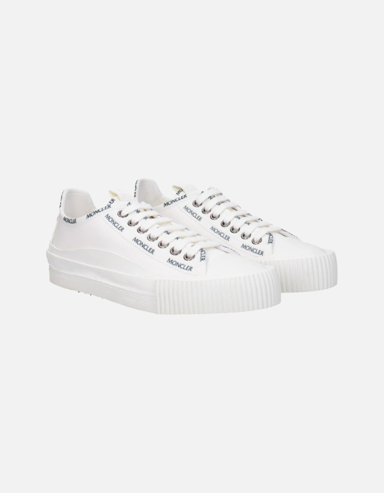 Logo-Embellished Lace-Up Fabric Sneakers Women - White