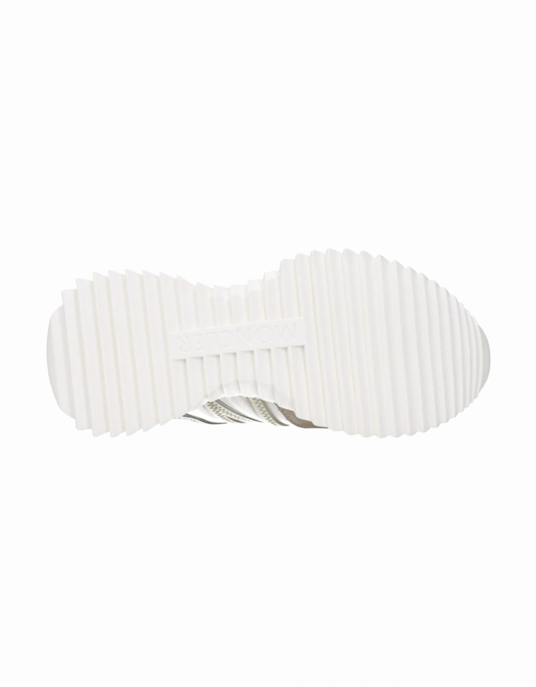 Casual Lace-Up Fabric Sneakers with Back Logo Women - Beige