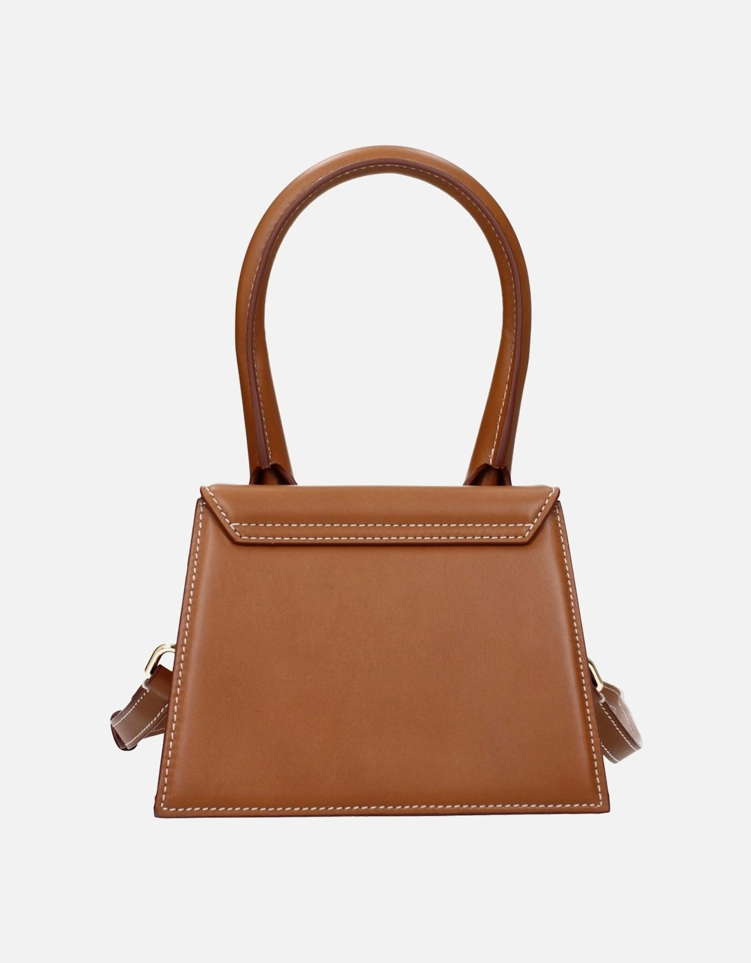 Medium Leather Handbag with Adjustable Strap Women - Brown