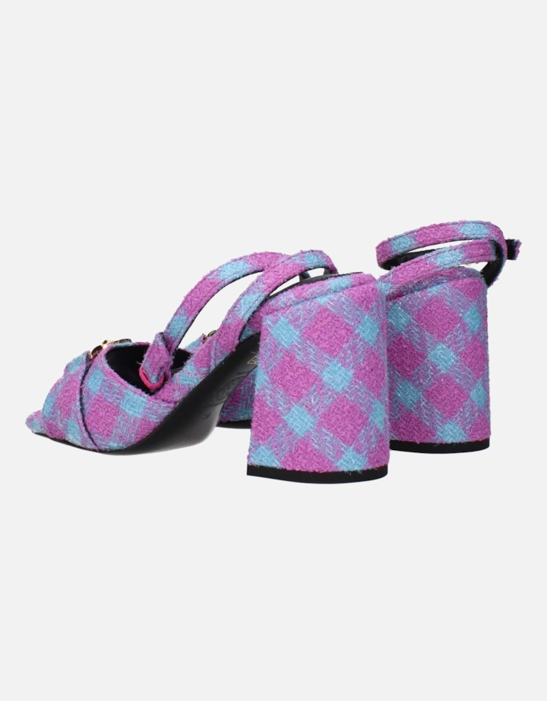 Open Toe Buckle Strap Mid Heel Sandals Women - Pink