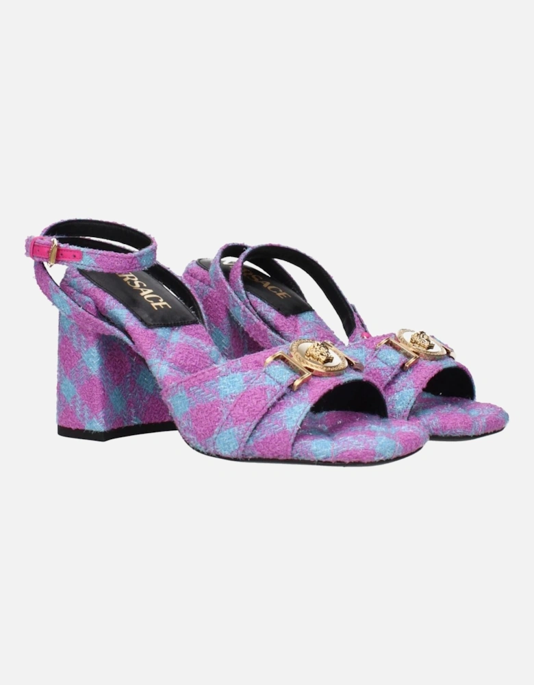 Open Toe Buckle Strap Mid Heel Sandals Women - Pink