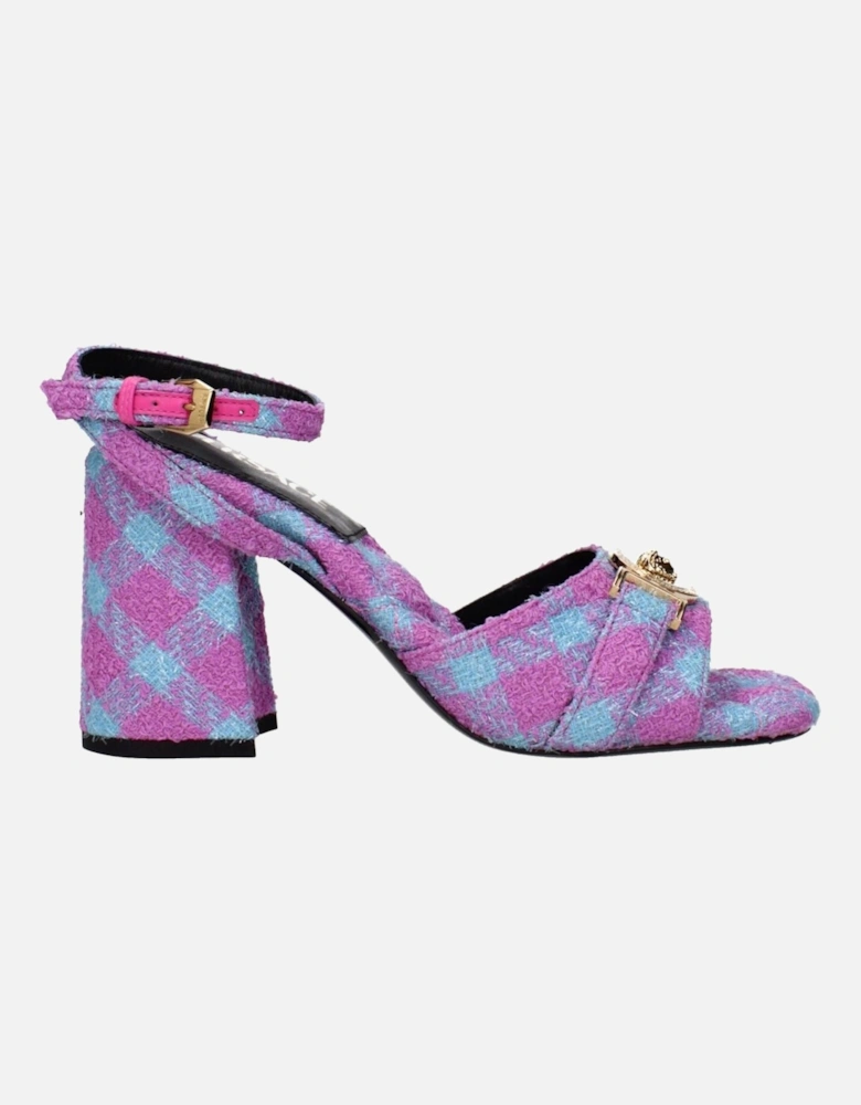 Open Toe Buckle Strap Mid Heel Sandals Women - Pink