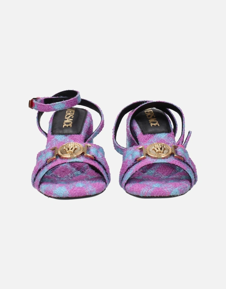 Open Toe Buckle Strap Mid Heel Sandals Women - Pink
