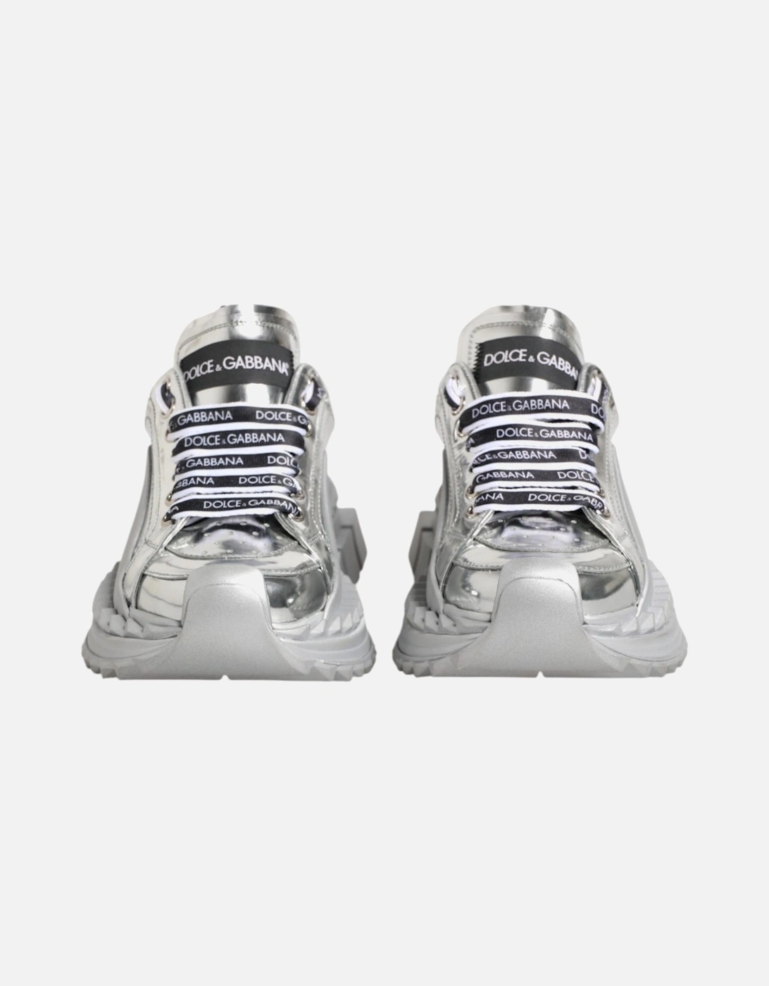 Super Queen Calfskin Leather Sneakers Women - Silver