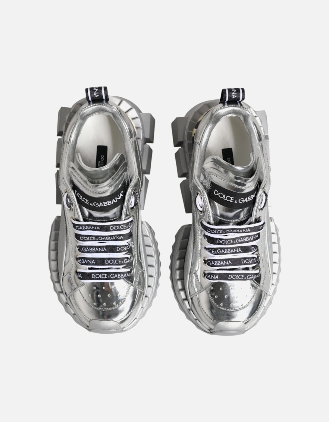 Super Queen Calfskin Leather Sneakers Women - Silver