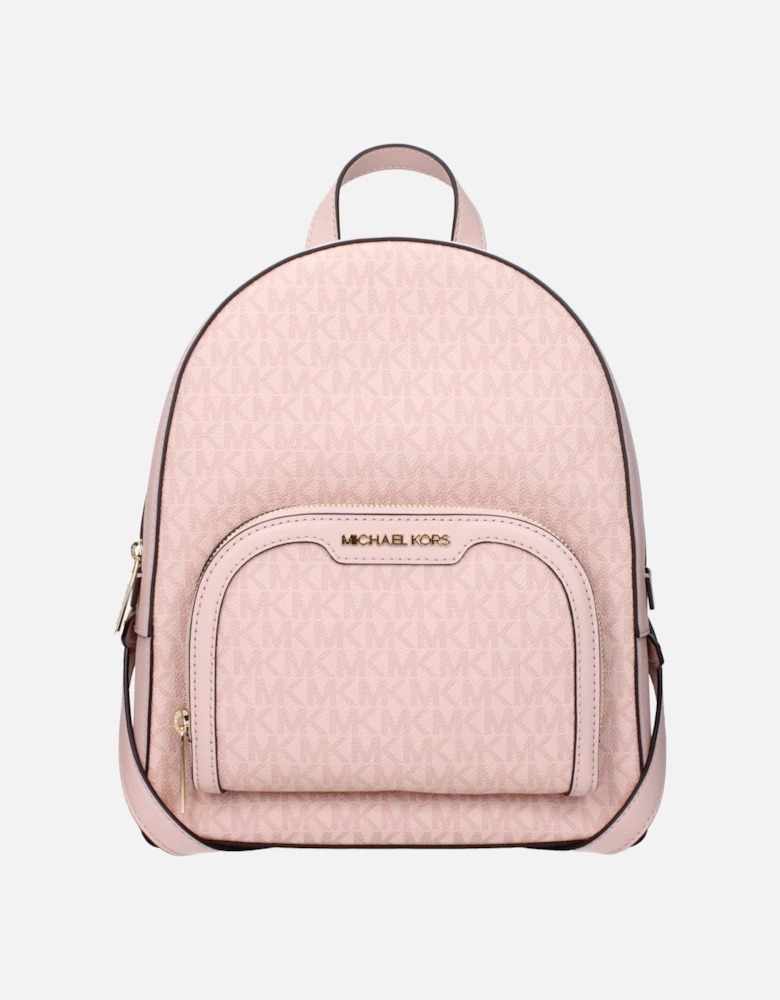 Logo Print Backpack with Adjustable Straps Women - Pink