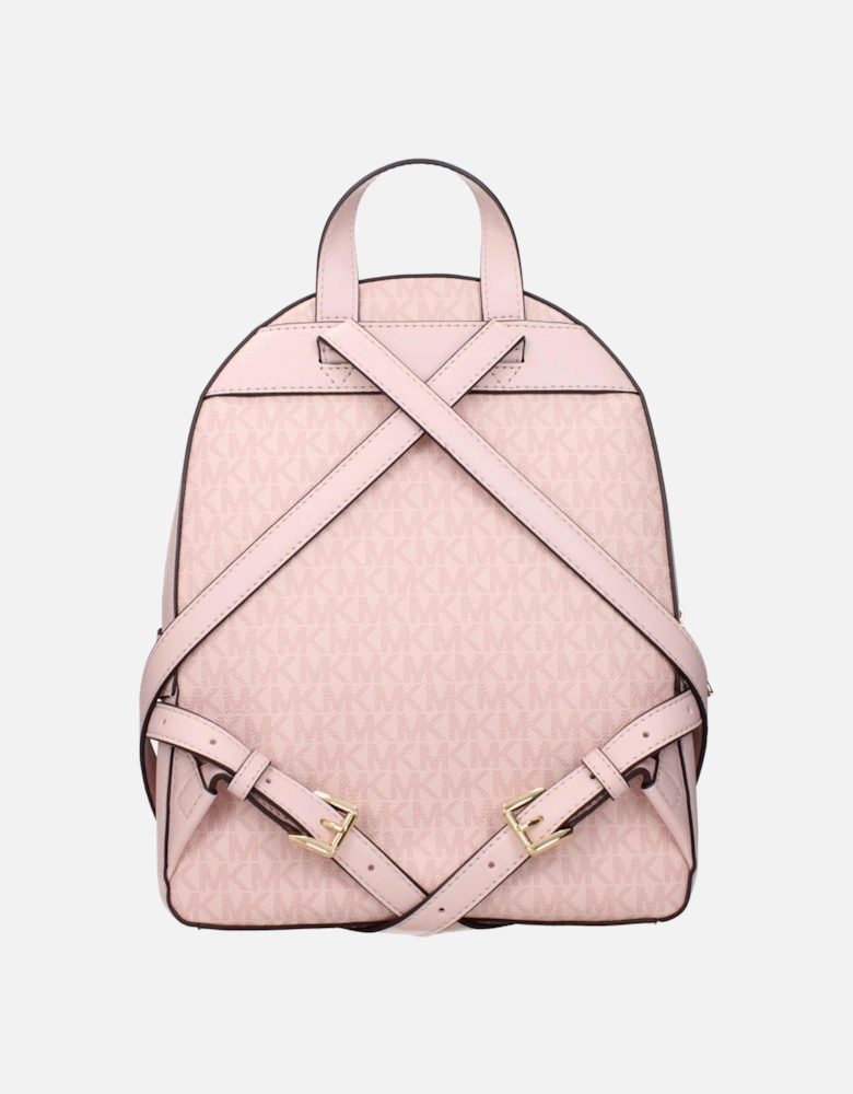 Logo Print Backpack with Adjustable Straps Women - Pink