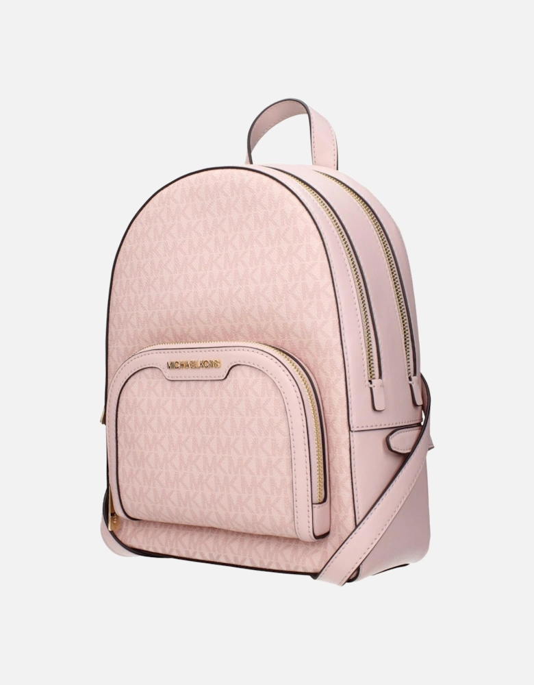 Logo Print Backpack with Adjustable Straps Women - Pink