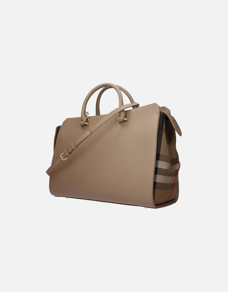 Leather Handbag with Adjustable and Removable Shoulder Strap Women -