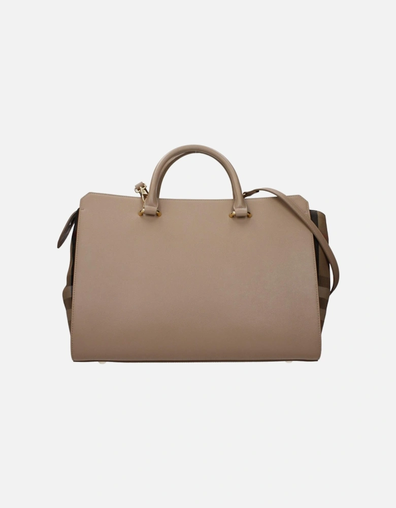 Leather Handbag with Adjustable and Removable Shoulder Strap Women -
