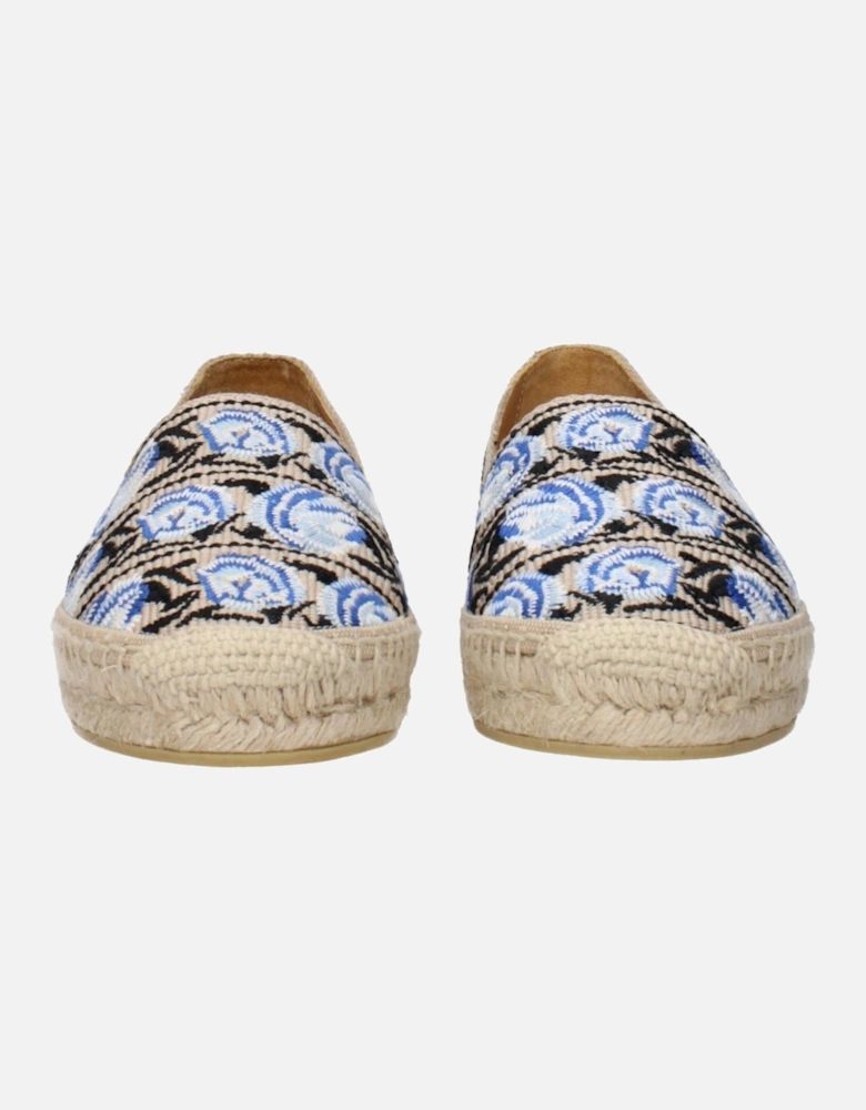 Espadrilles with Print and Rubber Sole Women - Beige Shoes