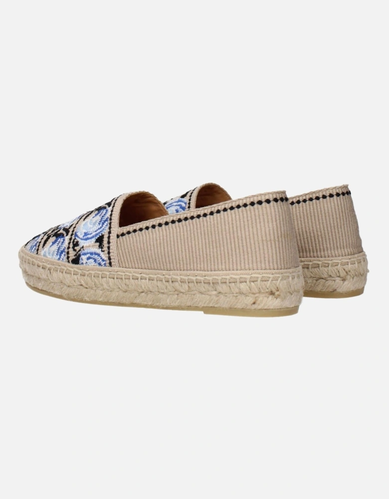 Espadrilles with Print and Rubber Sole Women - Beige Shoes
