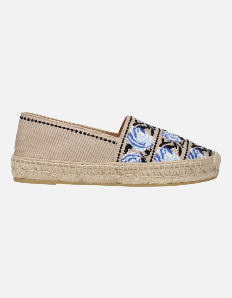 Espadrilles with Print and Rubber Sole Women - Beige Shoes