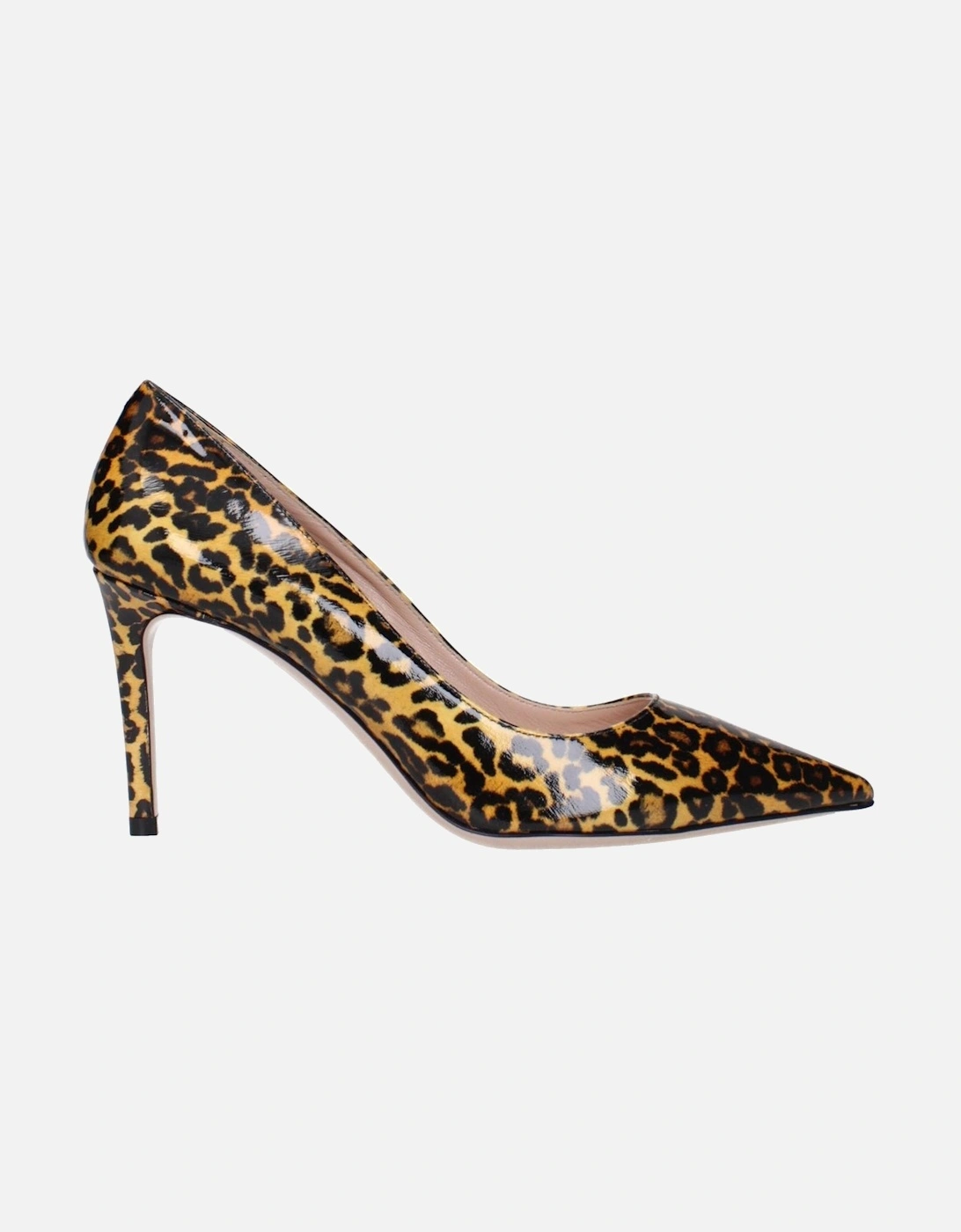 Patent Leather Leopard Print Pumps Women - Brown Brooches, 6 of 5