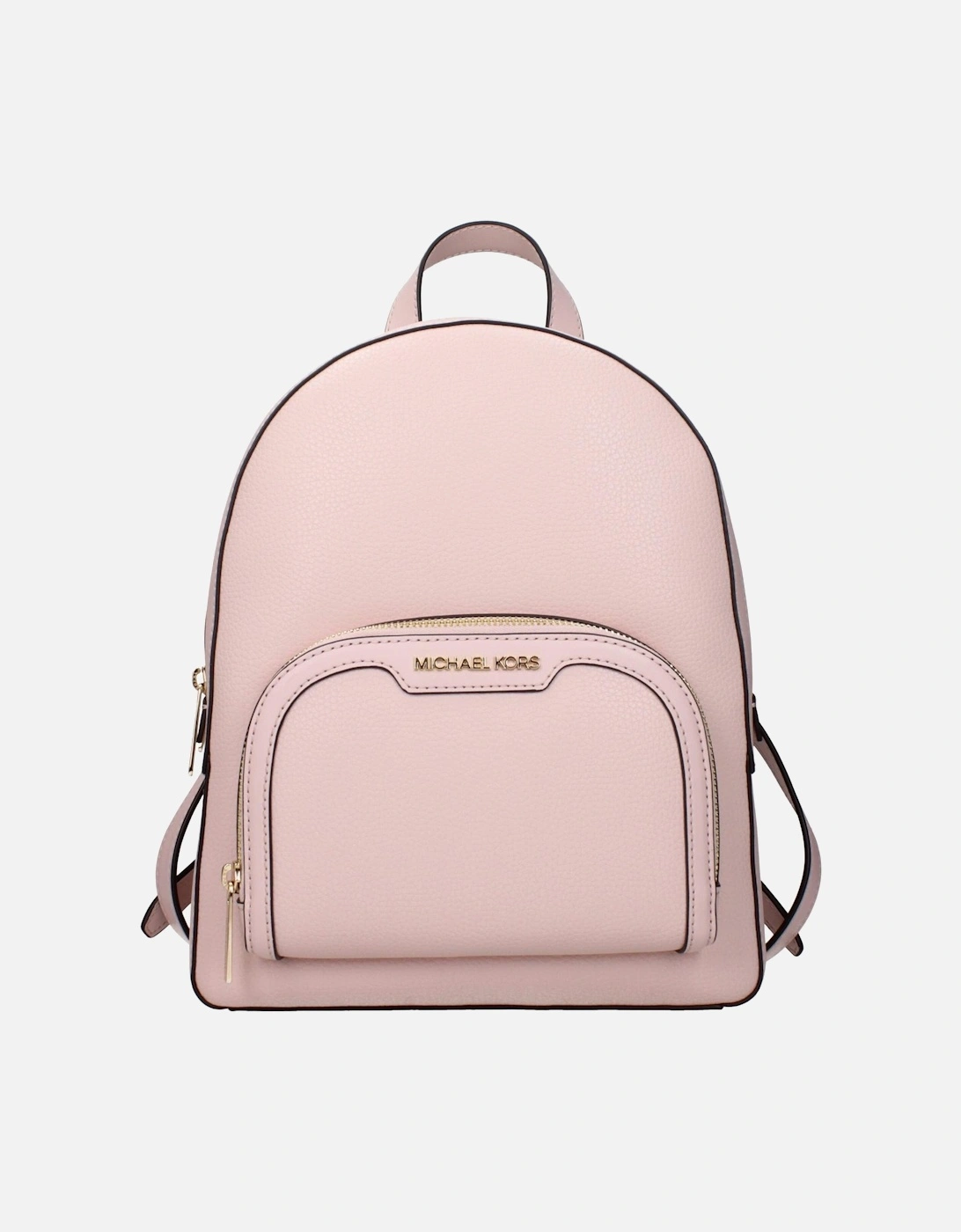 Leather Backpack with Adjustable Straps and Front Logo Women - Pink, 4 of 3
