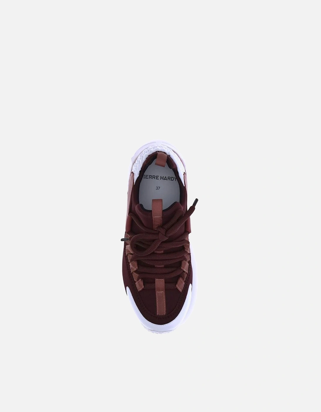 Trek Cosmetic Paneled Sneakers with Textured Sole Women - Bordeaux