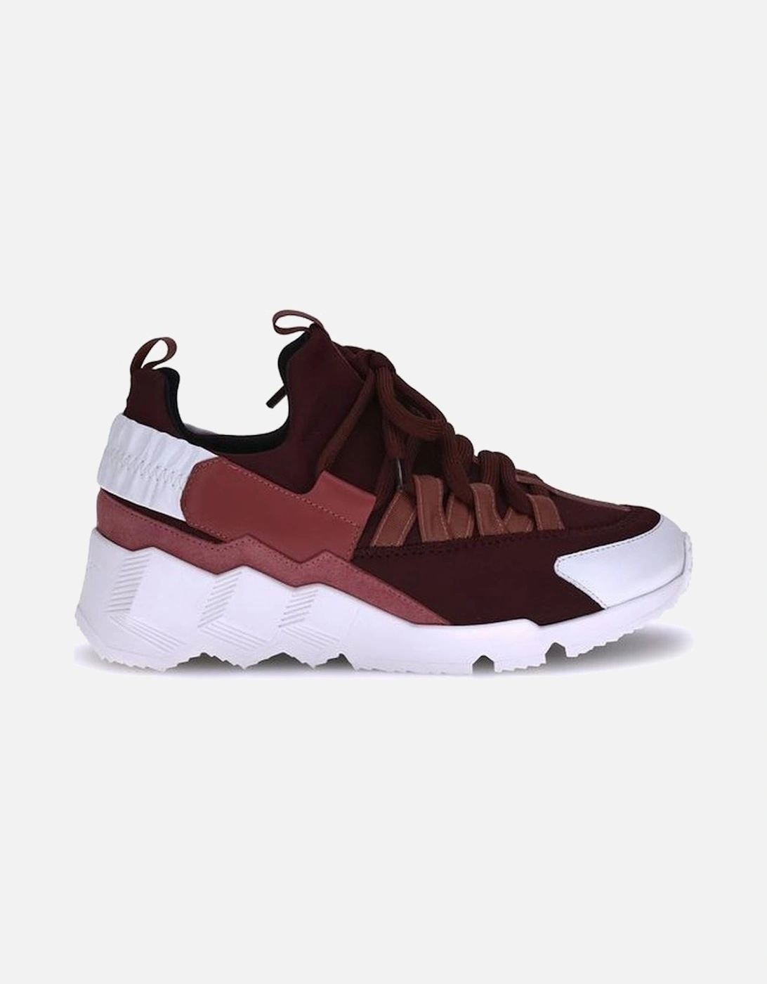 Trek Cosmetic Paneled Sneakers with Textured Sole Women - Bordeaux, 5 of 4