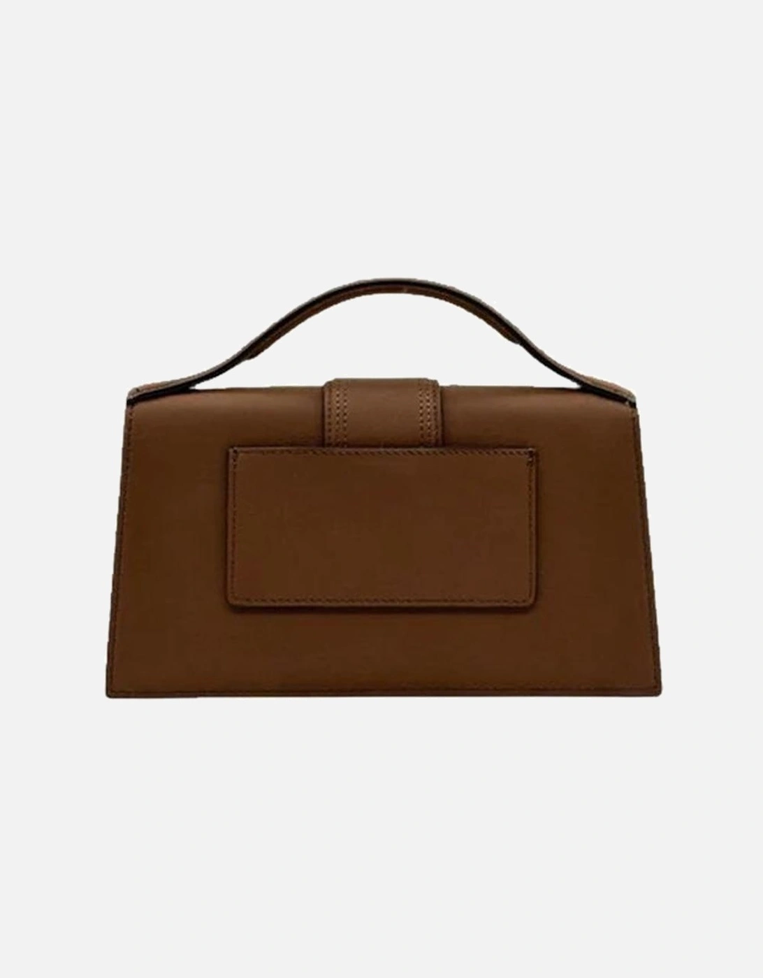Leather Flap Top Bag with Shoulder Strap Women - Brown