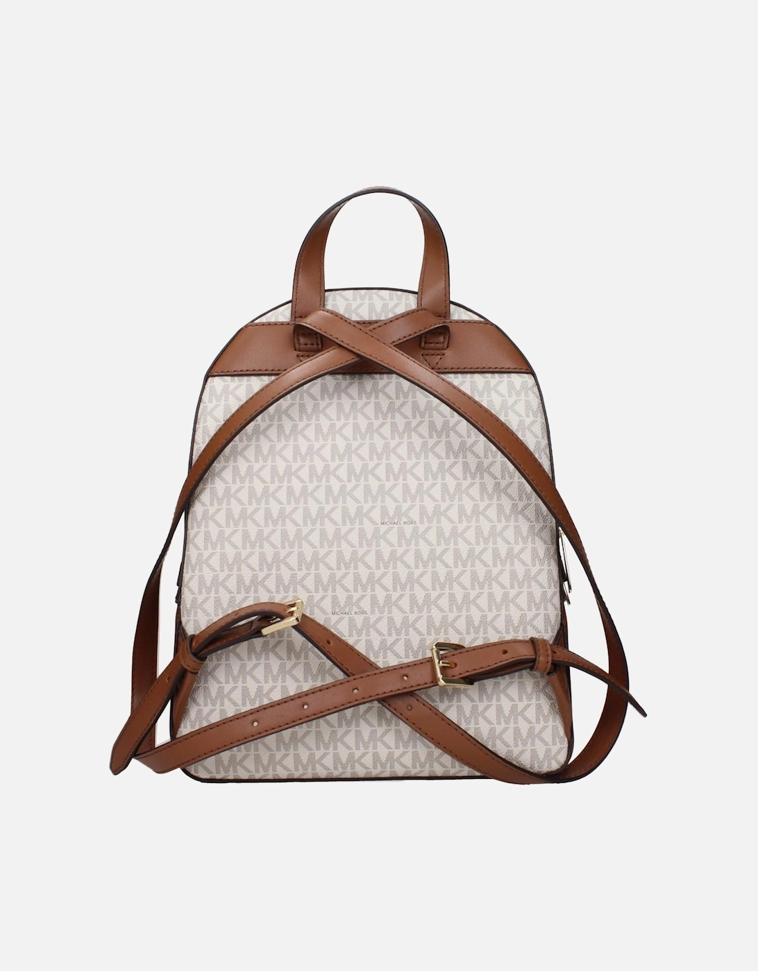 Logo Canvas Backpack with Adjustable Straps Women - Beige