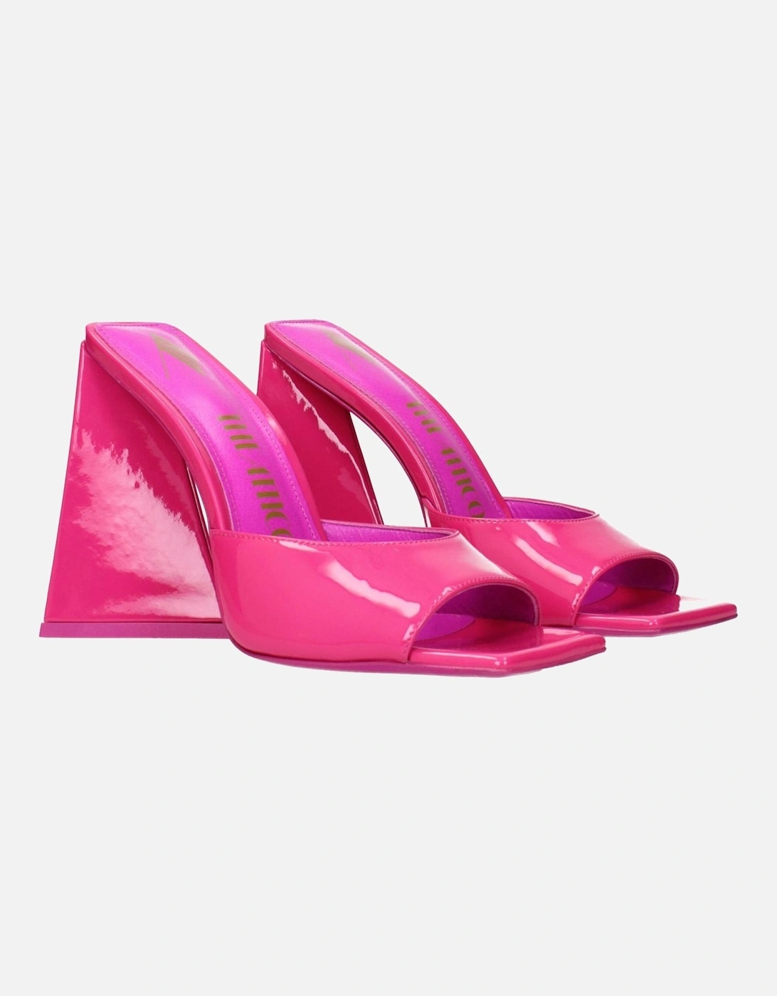 Patent Leather High Heel Open Toe Sandals Women - Pink