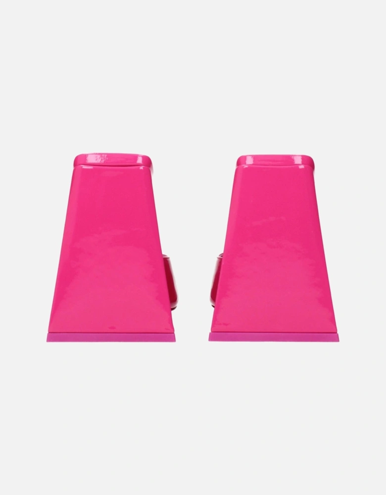Patent Leather High Heel Open Toe Sandals Women - Pink