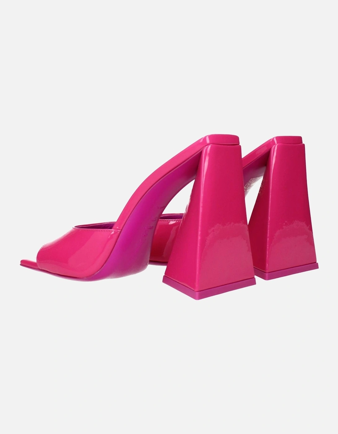 Patent Leather High Heel Open Toe Sandals Women - Pink