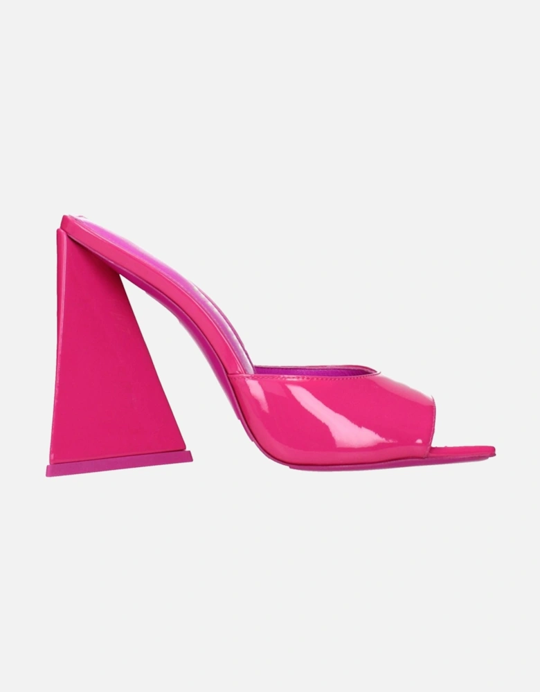Patent Leather High Heel Open Toe Sandals Women - Pink