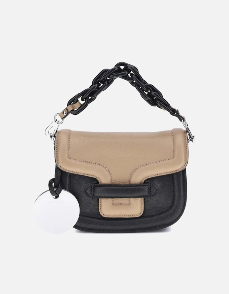 Alphaville Leather Shoulder Bag with Chain Strap Women - Multicolor