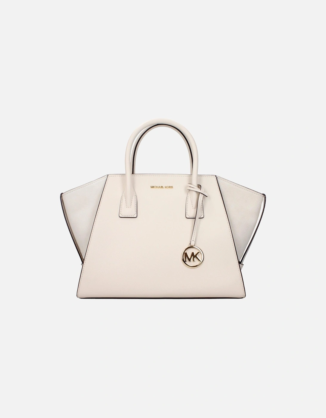 Leather Handbag with Adjustable and Removable Straps Women - Beige, 4 of 3